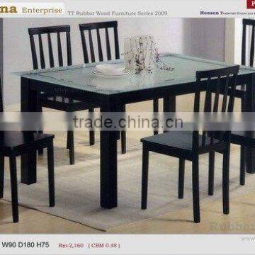 Rubber Wood Dining Set