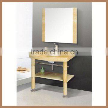 AQUARIUS Modern Double Basin Solid Wood Wall-Mounted Melamine MFC Furniture