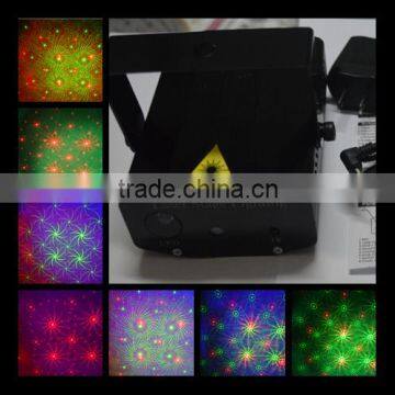 New Developed Multi Pattern LED RGB Laser Light with RGB color Background
