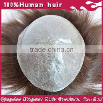 India remy human natural hair wholesale high quality super thin skin toupee