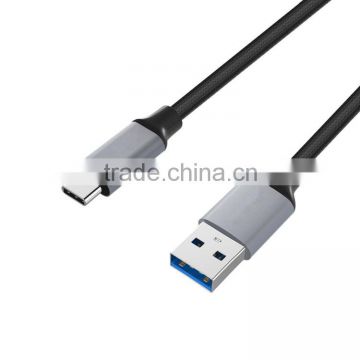 Durable nylon charging usb 3.0 type-c cable