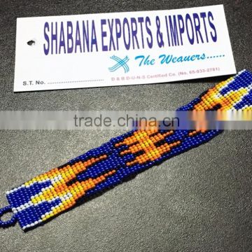 Diy Royal Blue Tribal Seed Bead Friendship Bracelet