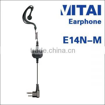 VITAI E14N-M G-Shape Earhook & Earbuds Tube Type Walkie Talkie Earphone