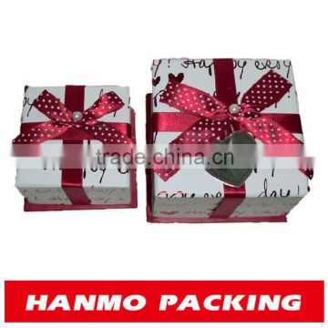 Rectangle Elegant Paper Box With Ribbon