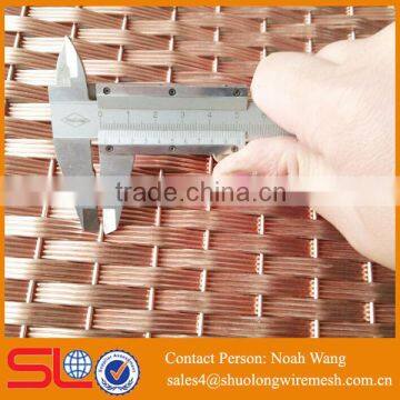 Factory supply 1.5mm warp dia copper wire mesh screen brass mesh net