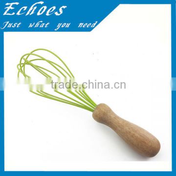 Good quality europe wooden handle whisk