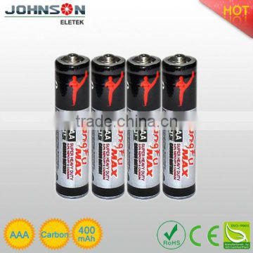 aaa 1.5v R03 zinc carbon battery