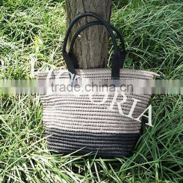 100% Paper Hand Crochet Big Straw Beach Bag