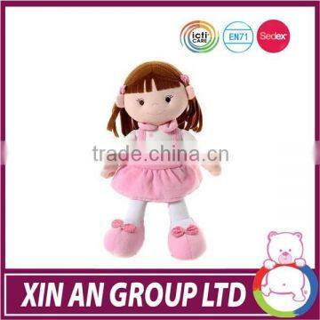 OEM manufacture stuffed plush doll fabric rag doll