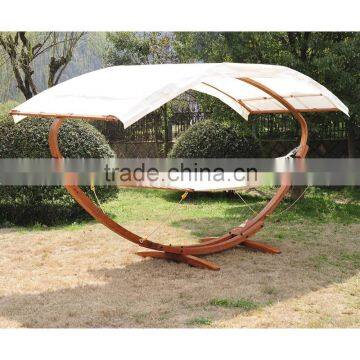 KD Design Garden Wooden Patio Hanging Double Hammock photo-6