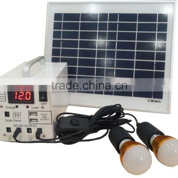 10w mini 12v solar led lights kit for home system