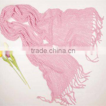 Latest Design Colorful Shred Knitting Scarf for Girls photo-2