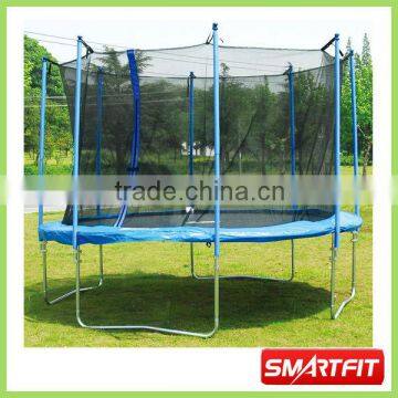 jumbo trampoline with 4 feet and safety enclosure and ladder jump bed