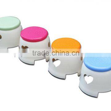 Lovely plastic round stool child stool bath stool