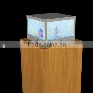24" transparent led display screen 3g-sdi monitor 3g android smart box wifi tv android exhibition stand tv transparent box