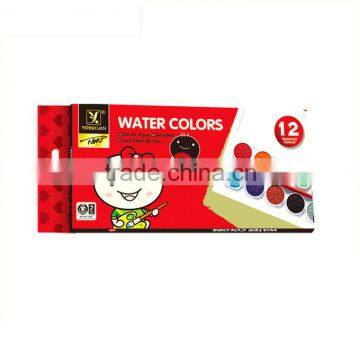 Non-toxic 12pcs Dry Watercolor Paint photo-6