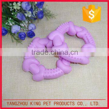 China wholesale eco friendly soft rubber pet dog toys throw training