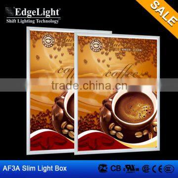 EdgeLight AF3A type for indoor advertising LED lighting box