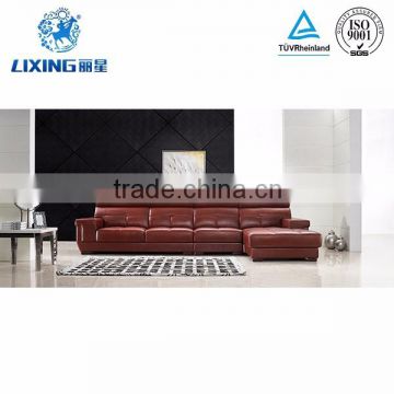 Living Room Corner Luxury European Style Leather Sofa Set