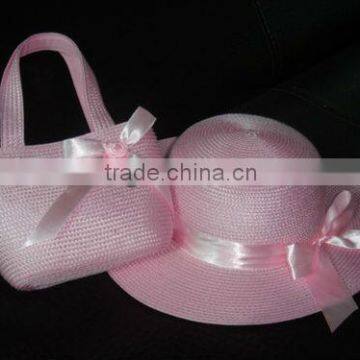 2013 fashion beach bag and hat sets