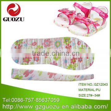 kids sandal and slipper sole colorful pu sole