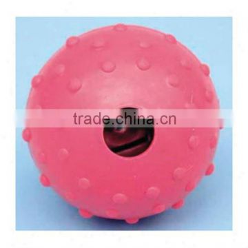 Pimple Dance Dog Rubber Nubby Ball with Bell