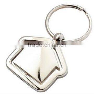 Logo Custom House shape Metal Keychain