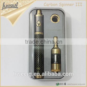 Luxyoun 2015 New carbon spinner III vv dry herb atomizer from china supplier