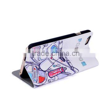 RFID Silk Painting Lipstick Pattern PU Leather Magnet With Stand Flip Wallet Case for Iphone 6/6s/6plus photo-6