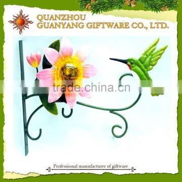 solar bird garden decoration wall decoration wall flower hanger