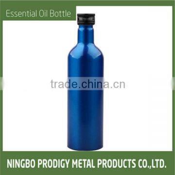 Bule colorded screw aluminum bottle