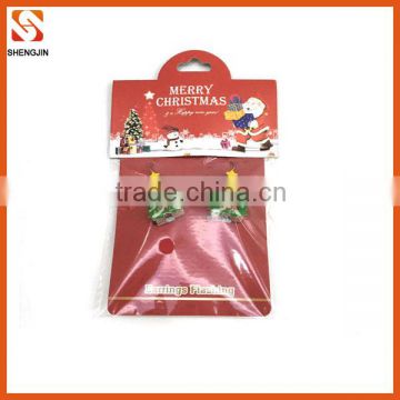 superior quality light up christmas tree earring