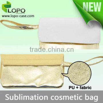 2016 Latest sublimation cute customed cosmetic bag for lady