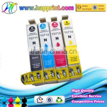 Printer ink cartridge for Epson T0711 T0712 T0713 T0714 compatible ink cartridge for Epson T0711