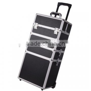 Aluminum Rolling Wheel Makeup Train Case