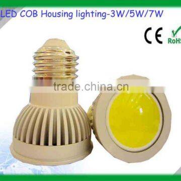 GU10/E27/MR16/GU5.3 85~265V 3W/5W/7W Factory price with high quality cob led spot lamps