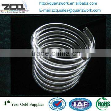 glass tube heater SiO2 glass spiral glass tube