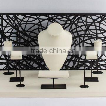 2016 Huaxin custom jewelry display busts tabletop jewelry display set