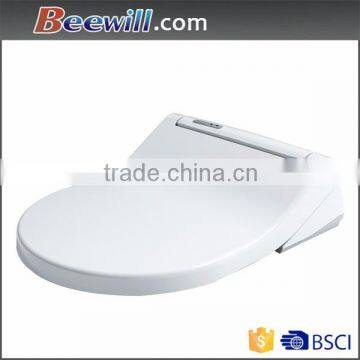 Automatic elongated toilet seat with soft close function