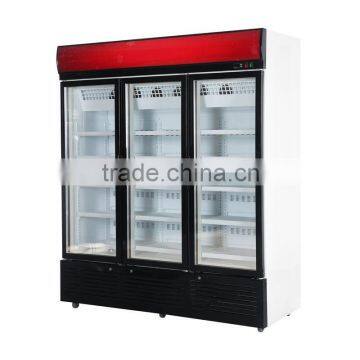 Upright Freezer/ Commercial Deep Freezer/ 3 Door Glass Freezser