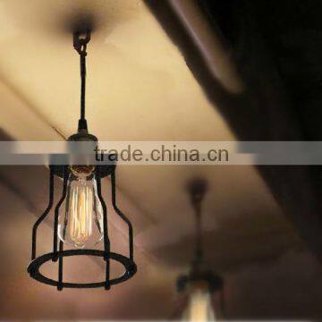 Vintage Style Industrial lamp guard cage Iron Edison Bulb Suspended Pendant Light vintage pendant industrial light metal