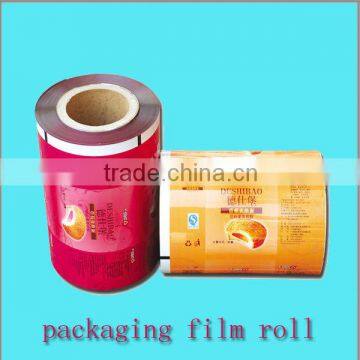 multi-color printing plastic flexible bopp aluminium foil packaging film roll packing bags