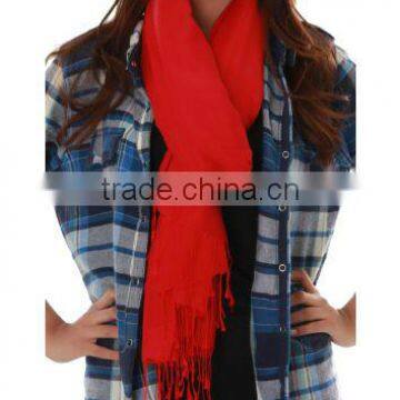 Soft and Silky Water Pashmina Shawl (Red)