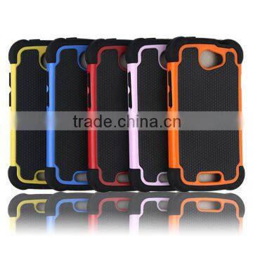 Triple defender and shockproof rugged case for HTC ONE S