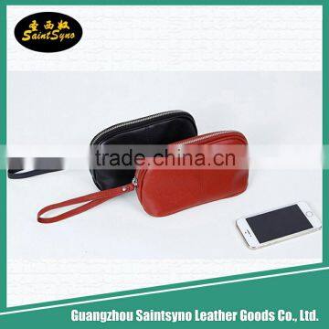 High utility and cost-effective women's leather cosmetic bag case