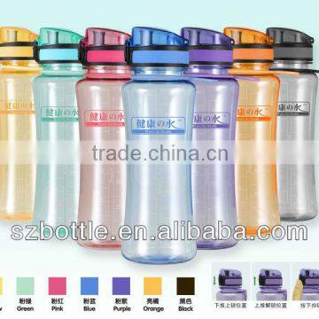 650ML Plastic Water Bottle / Sport Bottle for promotion