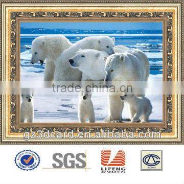 PET 3d framed picture for home decoration