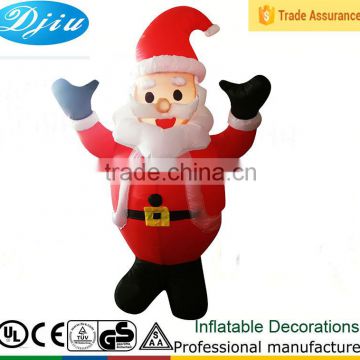 DJ-140 4ft smile santa claus hands up christmas decoration inflatable