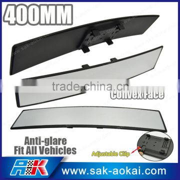 Universal 400mm Convex Curved Car Truck Clip On Car Blind Spot Mirror