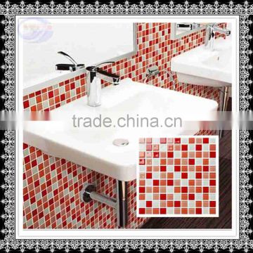 red color family decoration crystal glass mosaic tile